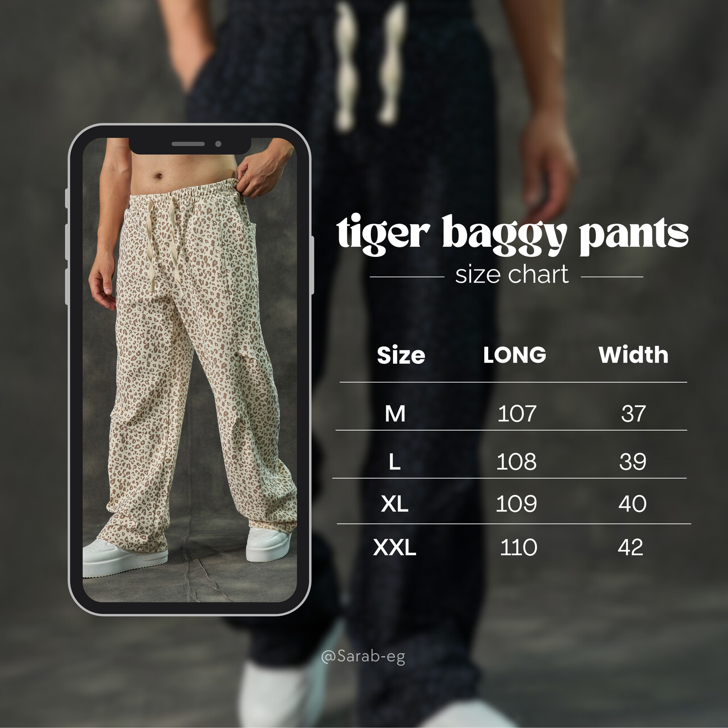 Tiger baggy pants
