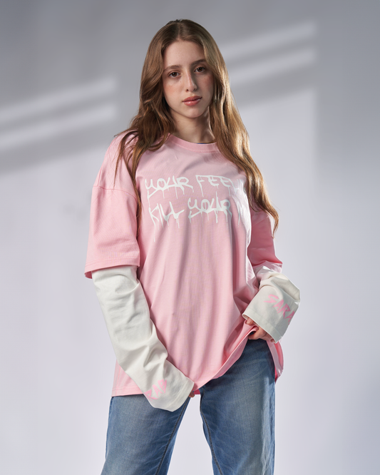 Control Pink Oversize Shirt UNISEX