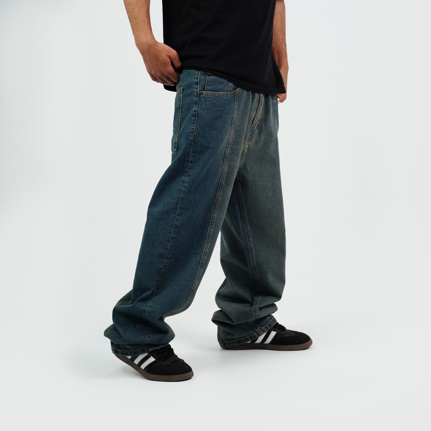 Denim pants baggy fit