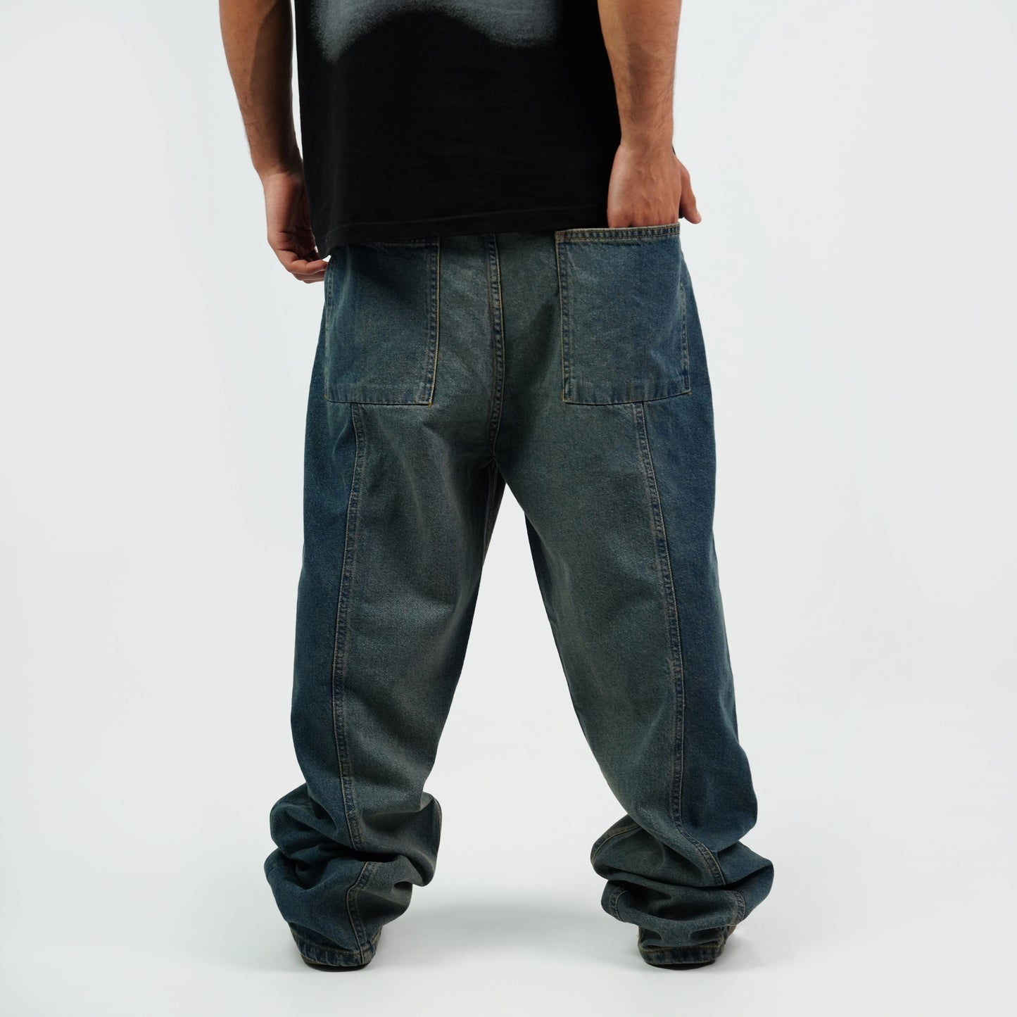 Denim pants baggy fit